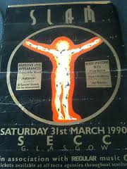 Slam at Glasgow SECC Flyer for 31 March 1990